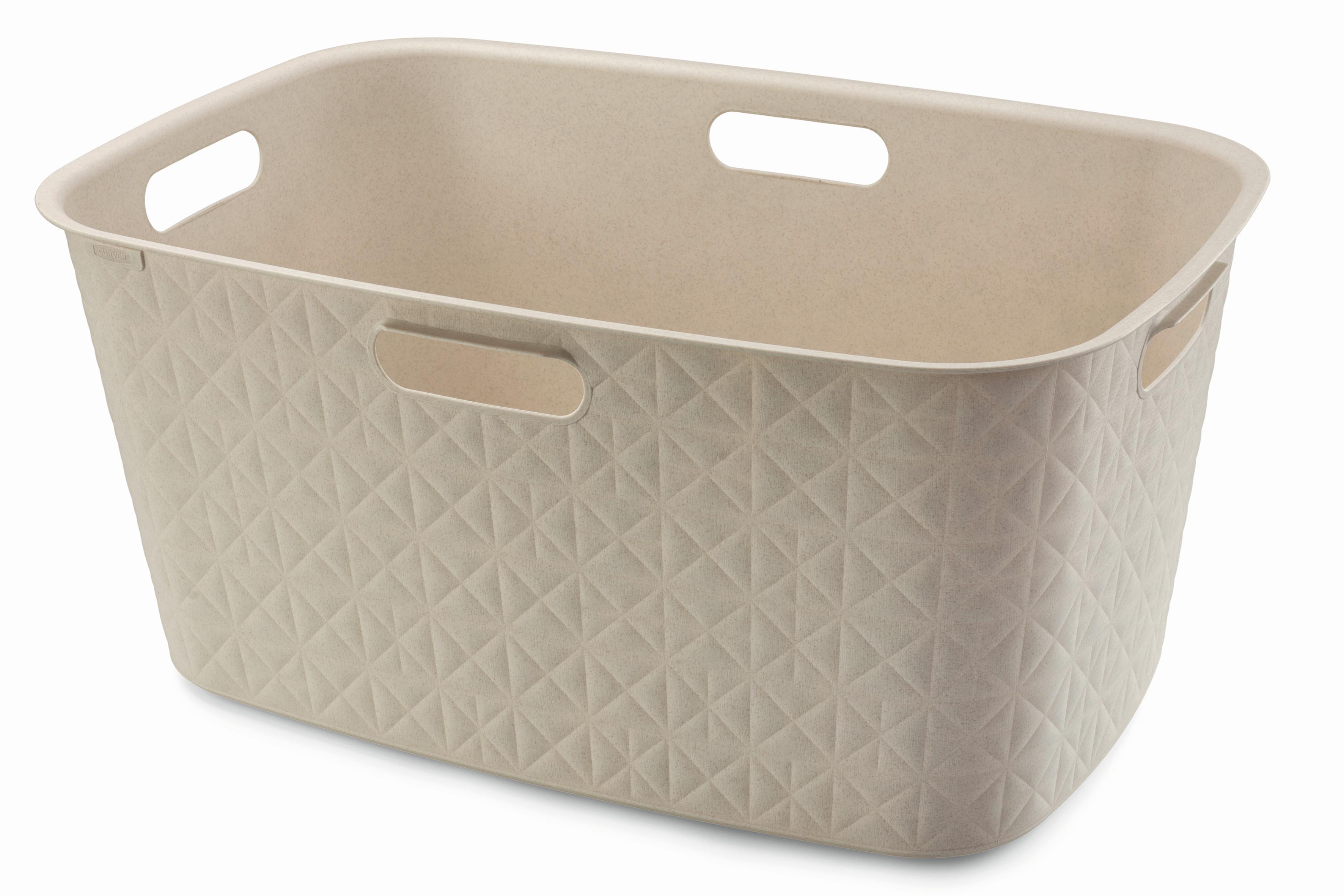 Kôš na bielizeň 46 L - béžová, Basics, plast (39,7/27,4/59,4cm) - Curver