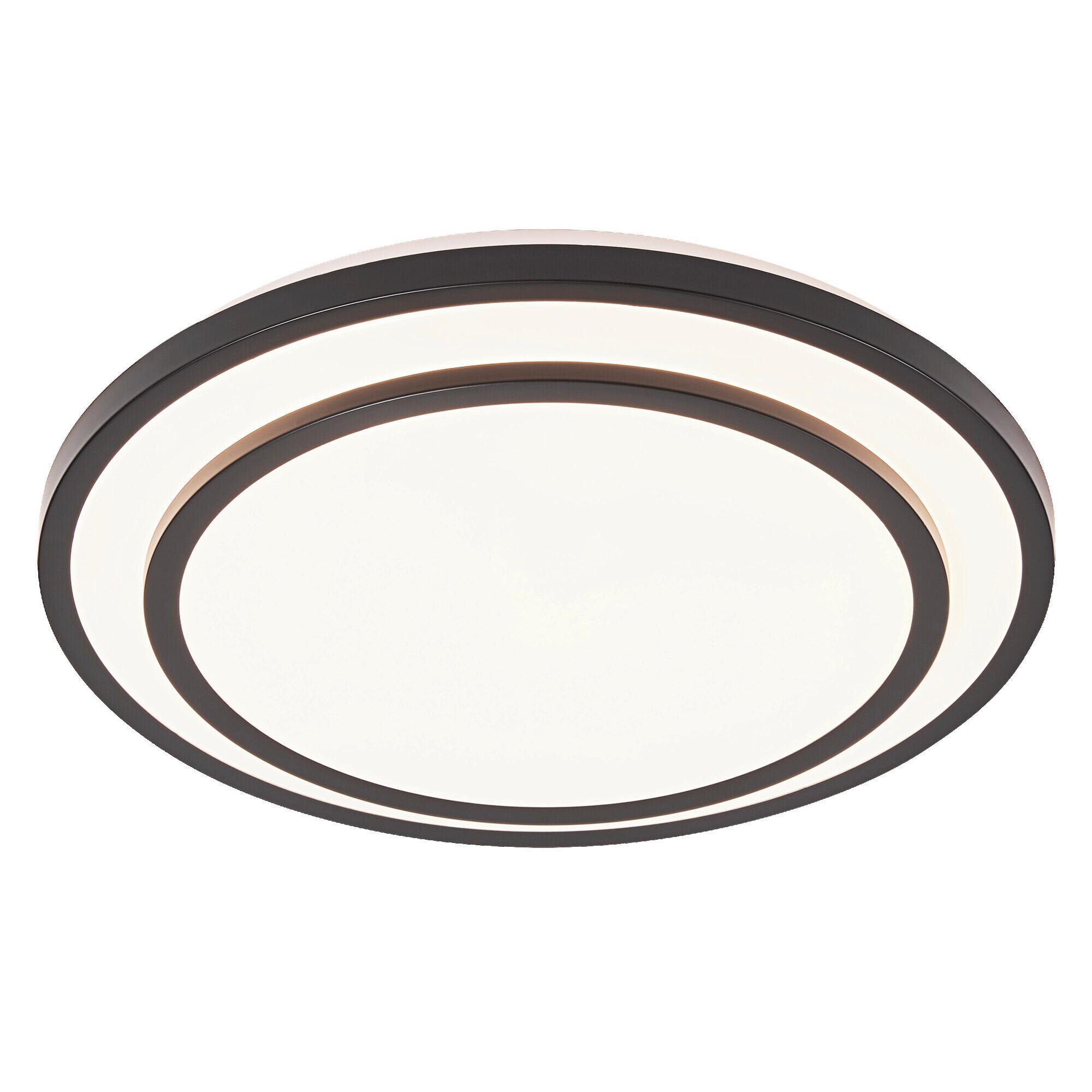 Led-deckenleuchte, 24w Orbis Berlin 390mm 24w 830 Bk - Schwarz/Weiß, Basics, Kunststoff/Metall (39/7,8cm) - Ledvance