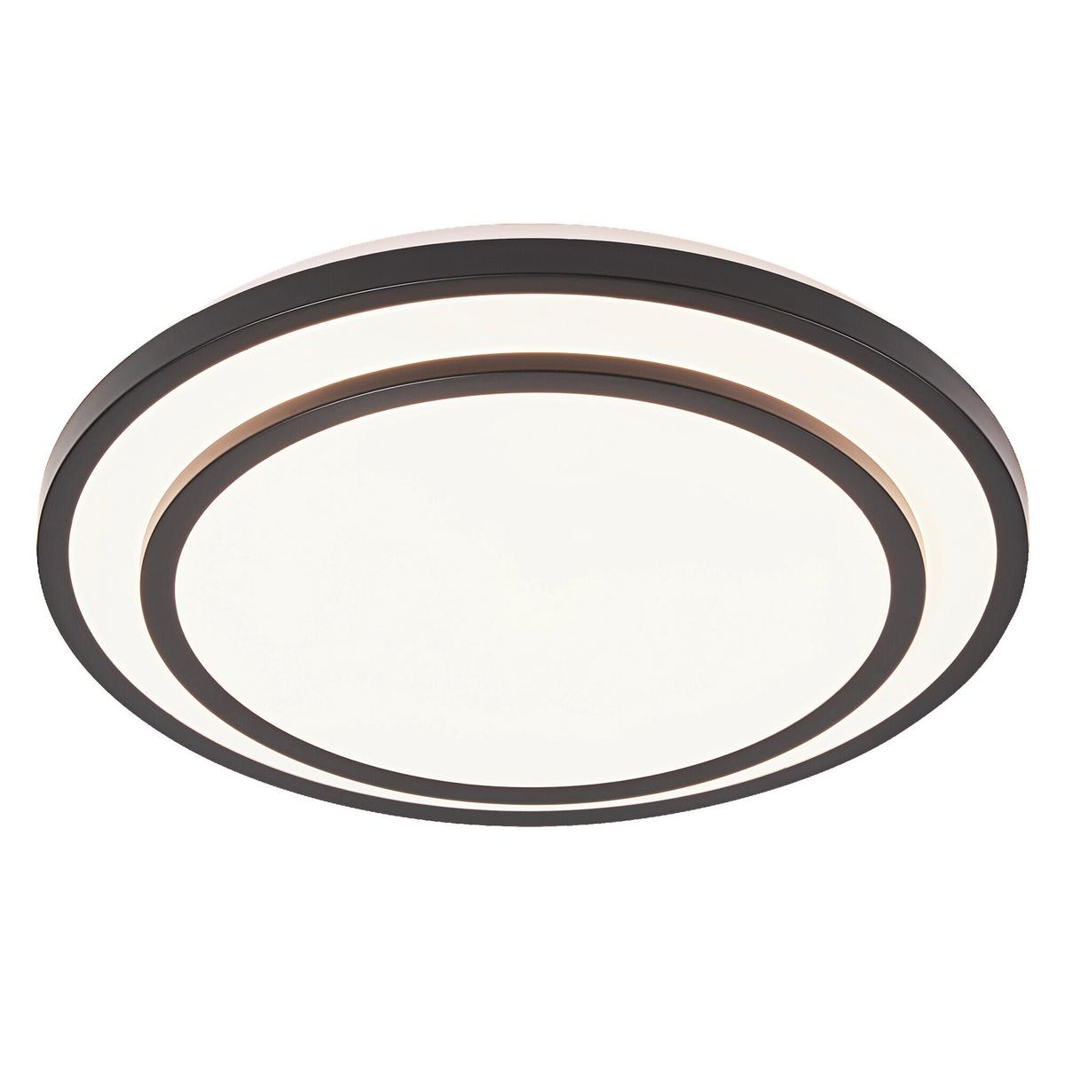Led-deckenleuchte, 24w Orbis Berlin 390mm 24w 830 Bk - Schwarz/Weiß, Basics, Kunststoff/Metall (39/7,8cm) - Ledvance