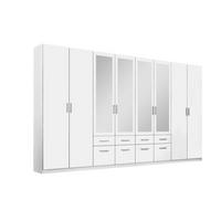 Drehtürenschrank mit Spiegel 360cm Bingen Weiß - Weiß, MODERN, Holzwerkstoff (360/229/54cm) - Rauch Möbel
