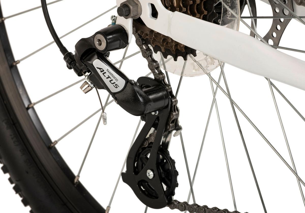 Mountainbike 402m - Weiß, MODERN, Metall (25/140/60cm)