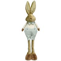 Veľkonočný zajac BUNNY - hnedá/mätovozelená, kov/textil (28/85-115/20cm) - Mömax