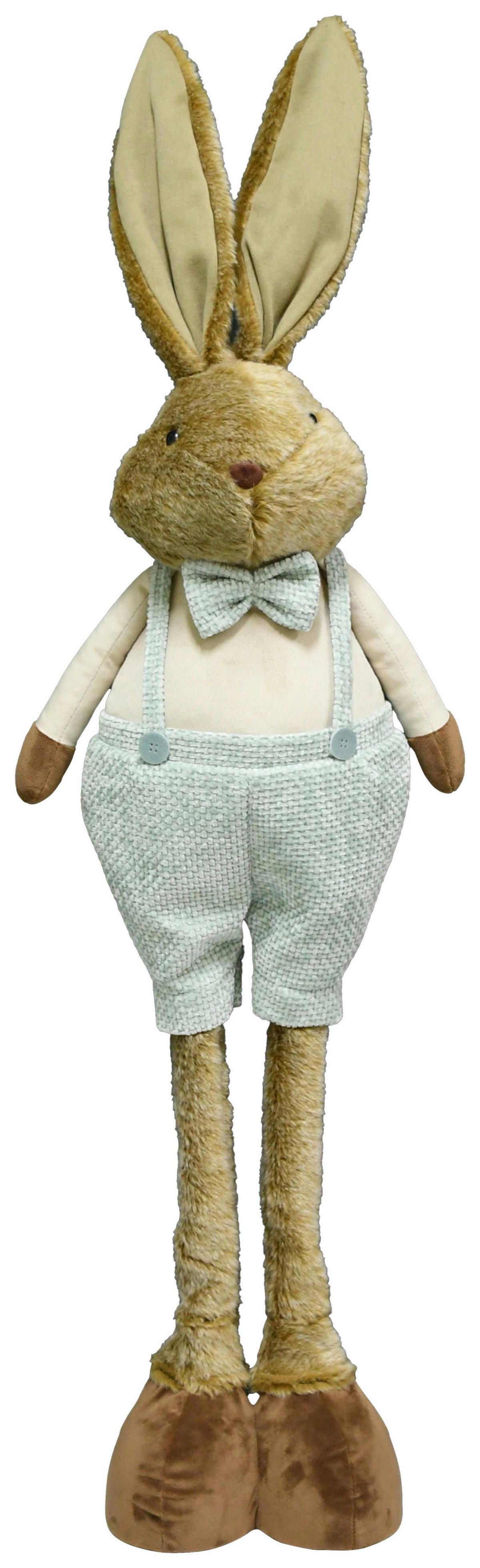 Veľkonočný zajac BUNNY - hnedá/mätovozelená, kov/textil (28/85-115/20cm) - Mömax