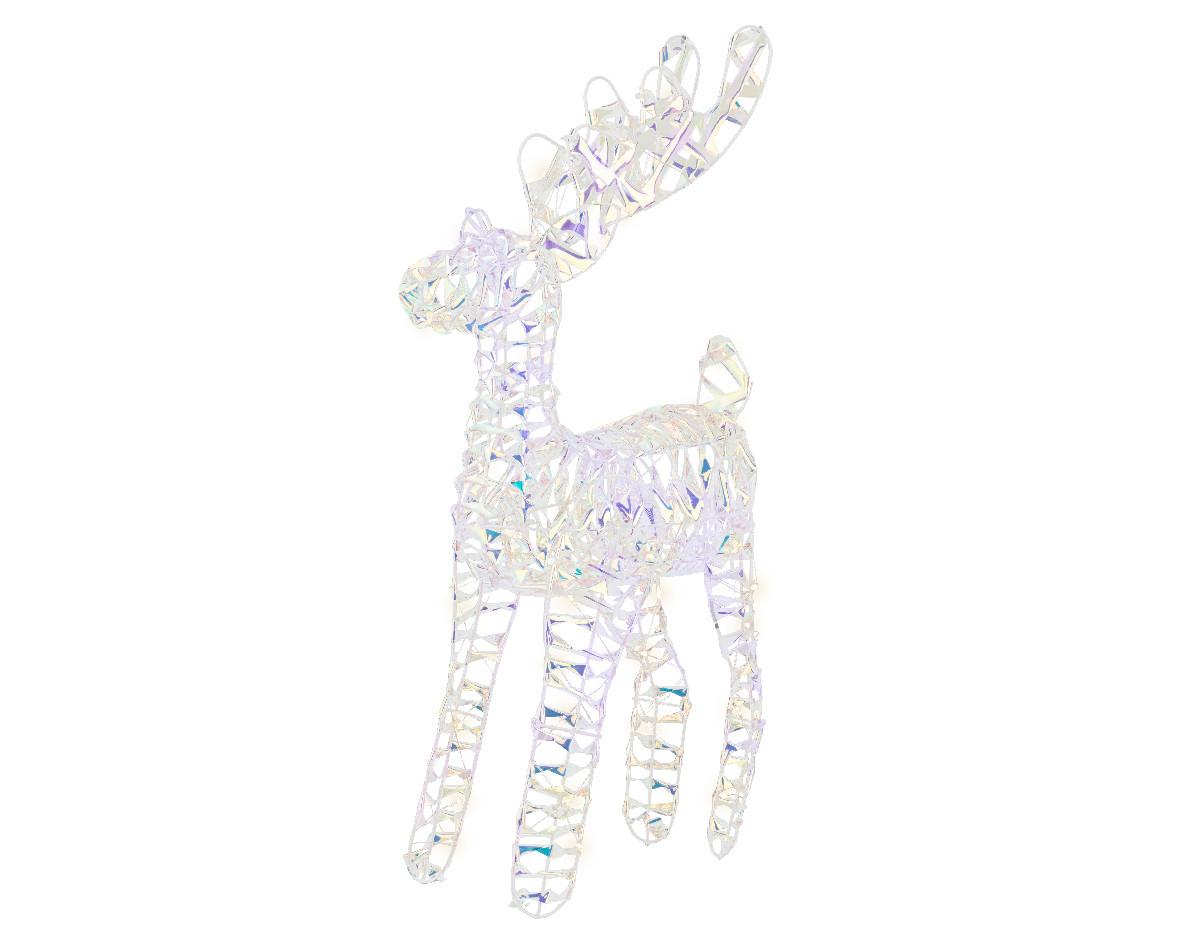 Dekoračné svietidlo LUMIDEER - strieborná, Basics, plast (12/55/30cm)