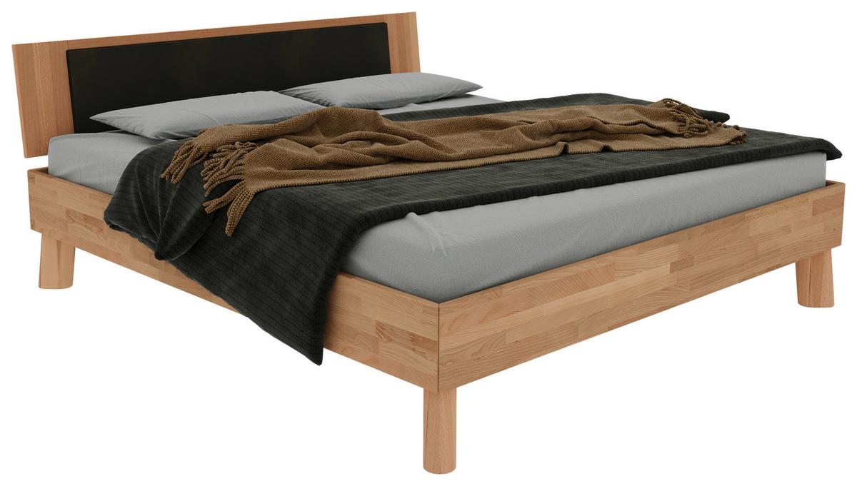 Bett Como Naturfarben /Kernbuche 160x200cm - Naturfarben/Kernbuche, MODERN, Holz (160/200cm) - MID.YOU