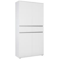 Viacúčelová skříň BIANCO - bílá, Moderní, kompozitní dřevo (100/200/37cm) - Mömax