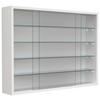 Hängevitrine Drivalo Weiß B: 75 Cm - Transparent/Weiß, Design, Glas/Holzwerkstoff (75/55/12cm) - MID.YOU