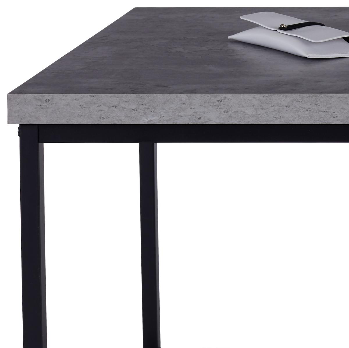 Dohányzóasztal Jungle - fekete/szürke, Modern, faalapú anyag/fém (100/48/60cm)