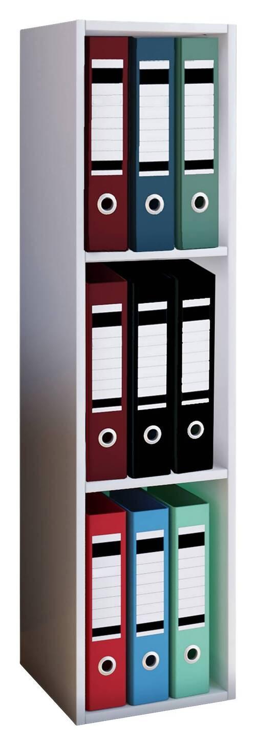 Aktenregal Offas Weiß B 34 cm - Weiß, Design, Holzwerkstoff (34/107/30cm) - MID.YOU