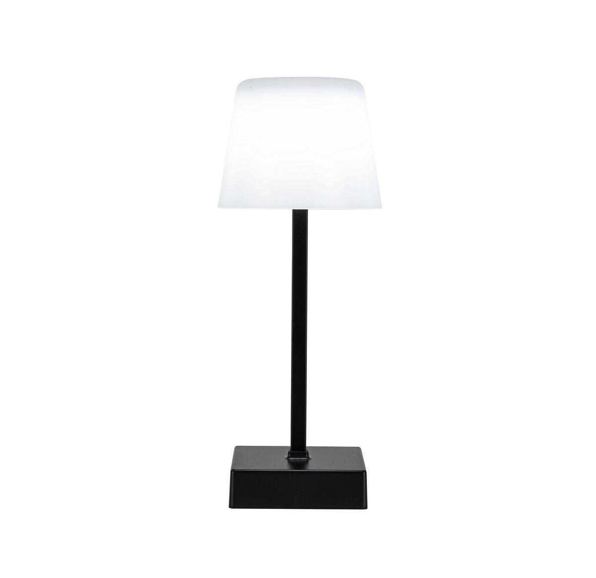 NABÍJATEĽNÁ STOLNÁ LAMPA EMO - čierna/biela, Modern, kov/plast (10,5/25cm) - Mömax