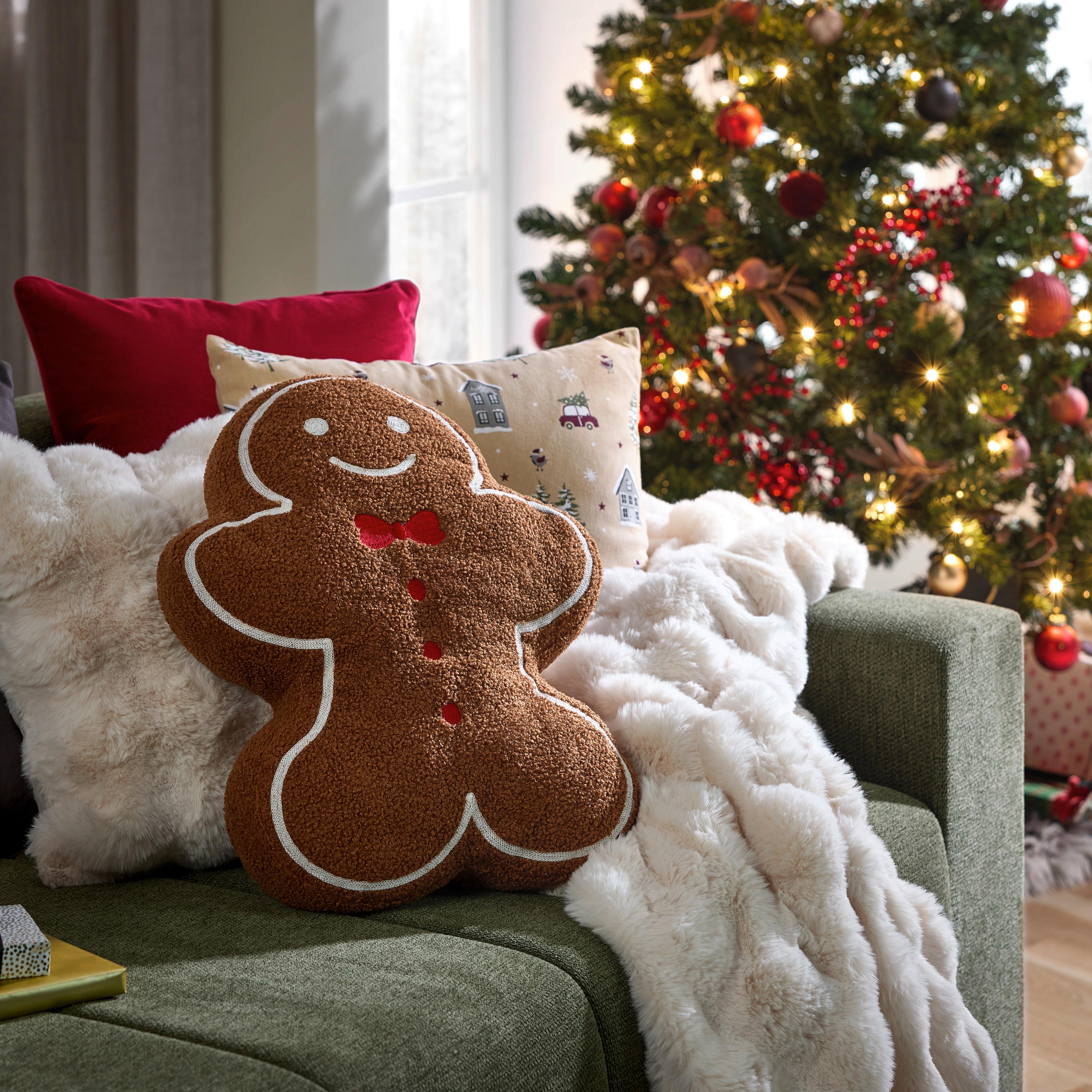 DEKORAČNÍ POLŠTÁŘ LEBKUCHEN - hnědá, Konvenční, textil (40/50cm) - Mömax