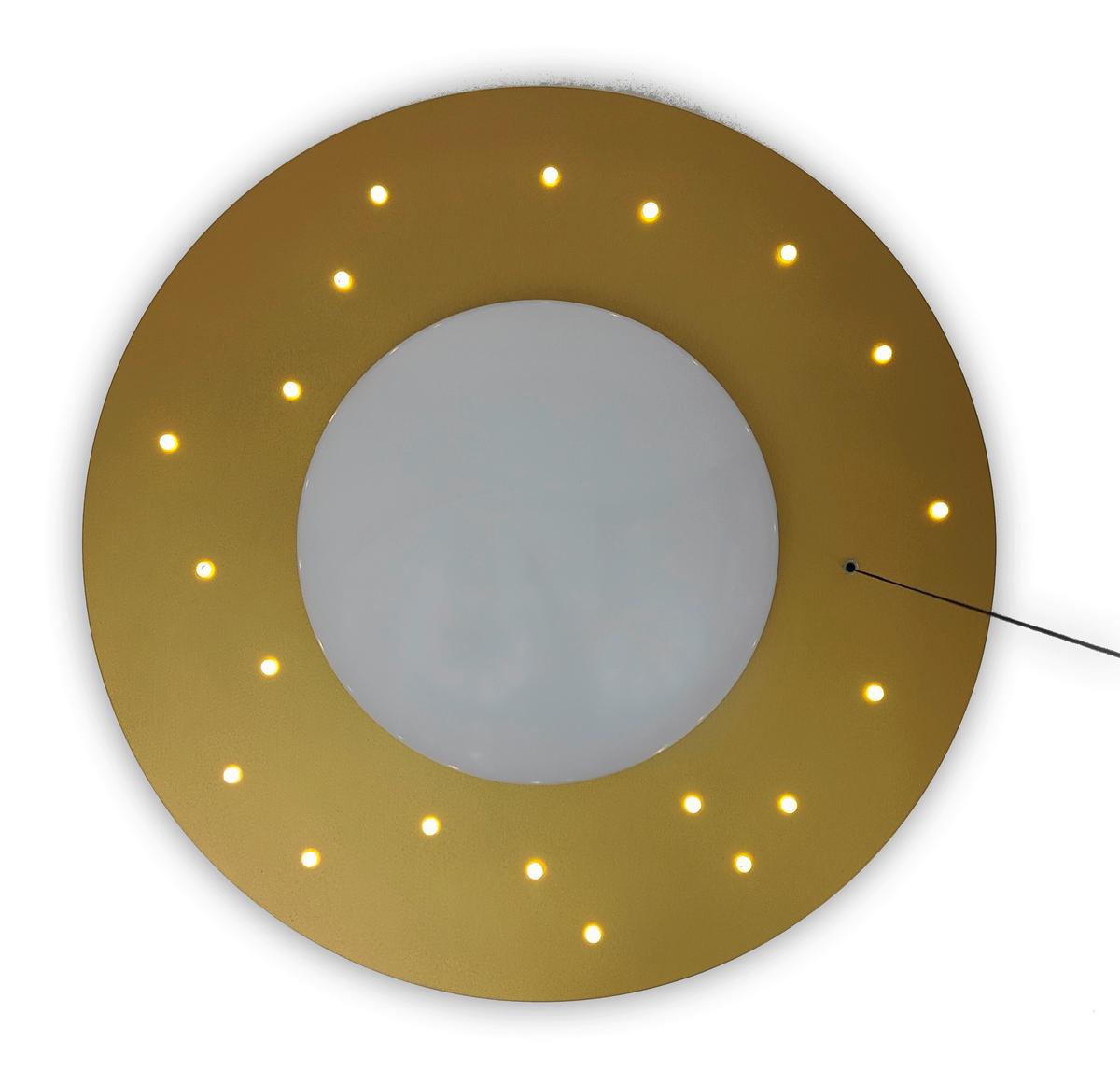 Kinderdeckenleuchte 7009 - Starlight Gold - Goldfarben/Weiß, Basics, Holzwerkstoff/Kunststoff (54/11cm) - Niermann