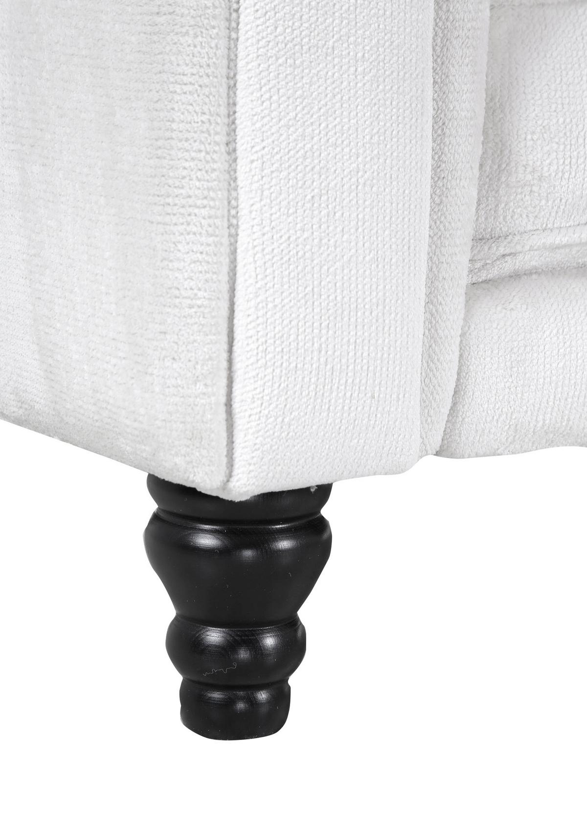 Ecksofa Jonte Weiß S: 160x260 Cm - Dunkelbraun/Weiß, Design, Textil (160/260cm) - MID.YOU