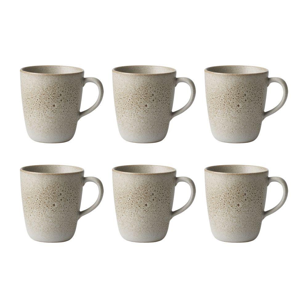 Tassenset Aida Steinzeug, 6tlg. - Beige, Basics, Keramik (350ml) - Aida