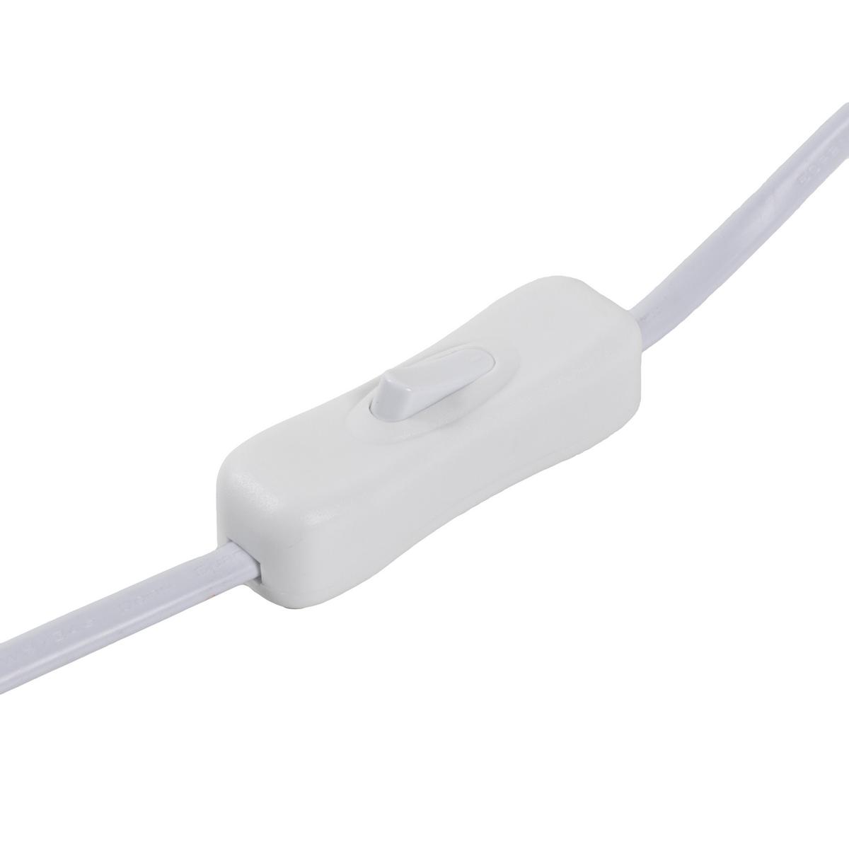 STOLNÁ LAMPA STOFLI - biela/prírodná farba, Modern, kov/textil (19/25cm) - Mömax