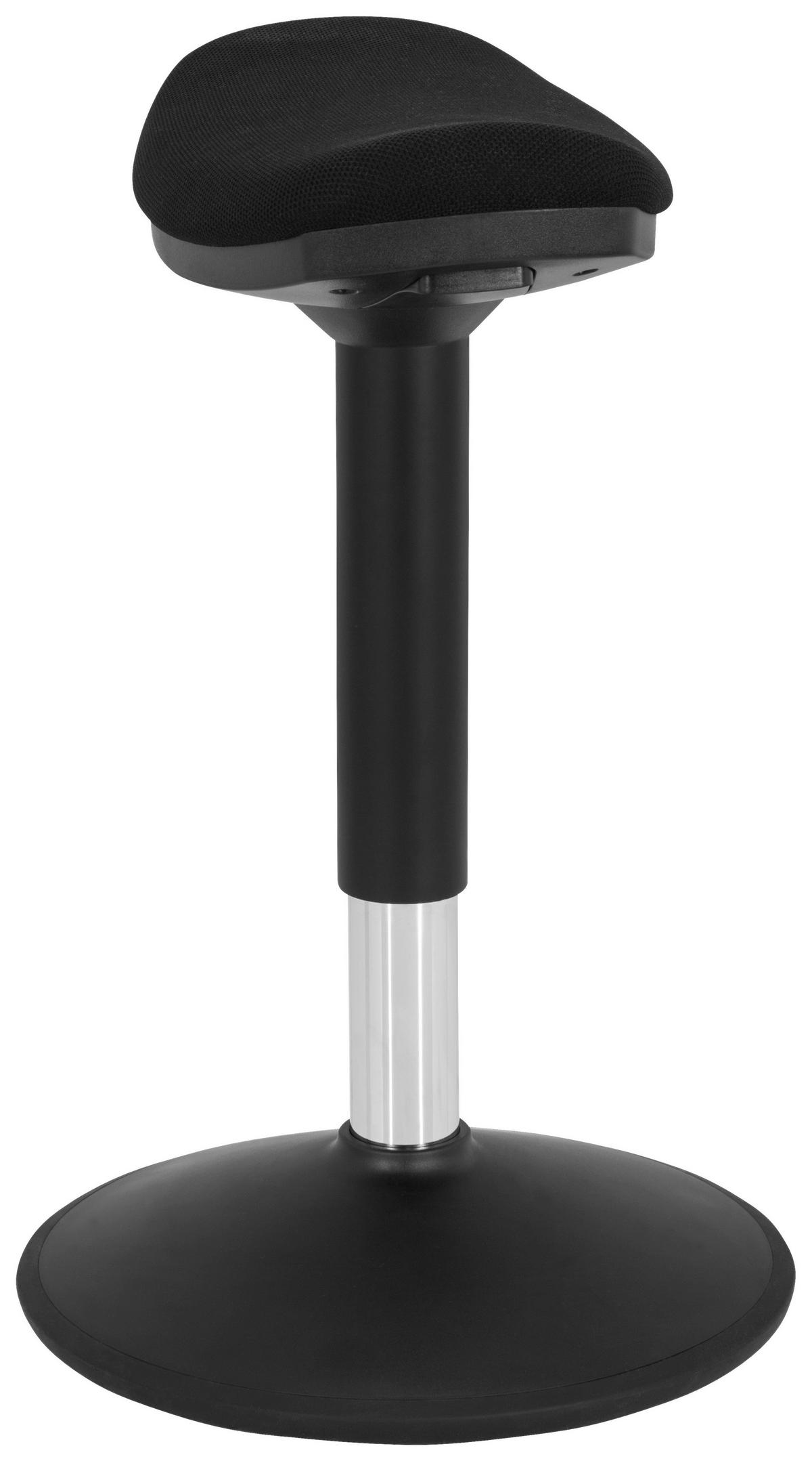 Stehhilfe Balance Sit I B Schwarz - Schwarz, MODERN, Kunststoff/Textil (35/50/36cm) - MID.YOU
