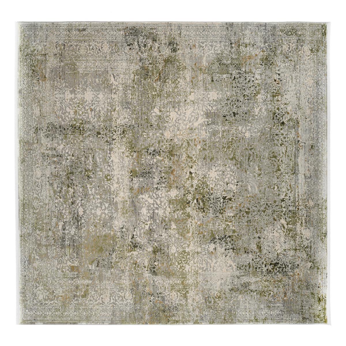 Webteppich Avignon Grau/Grün 200x200 cm - Grau/Grün, Design, Textil (200/200cm) - Dieter Knoll