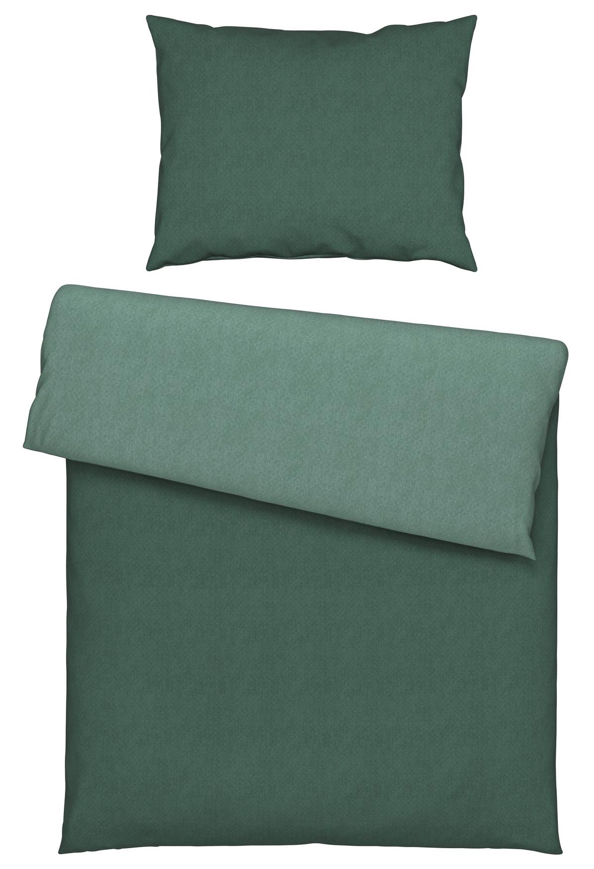 Povlečení Charlene Wende, 70/90 140/200 - zelená/světle zelená, Konvenční, textil (140/200cm) - Modern Living