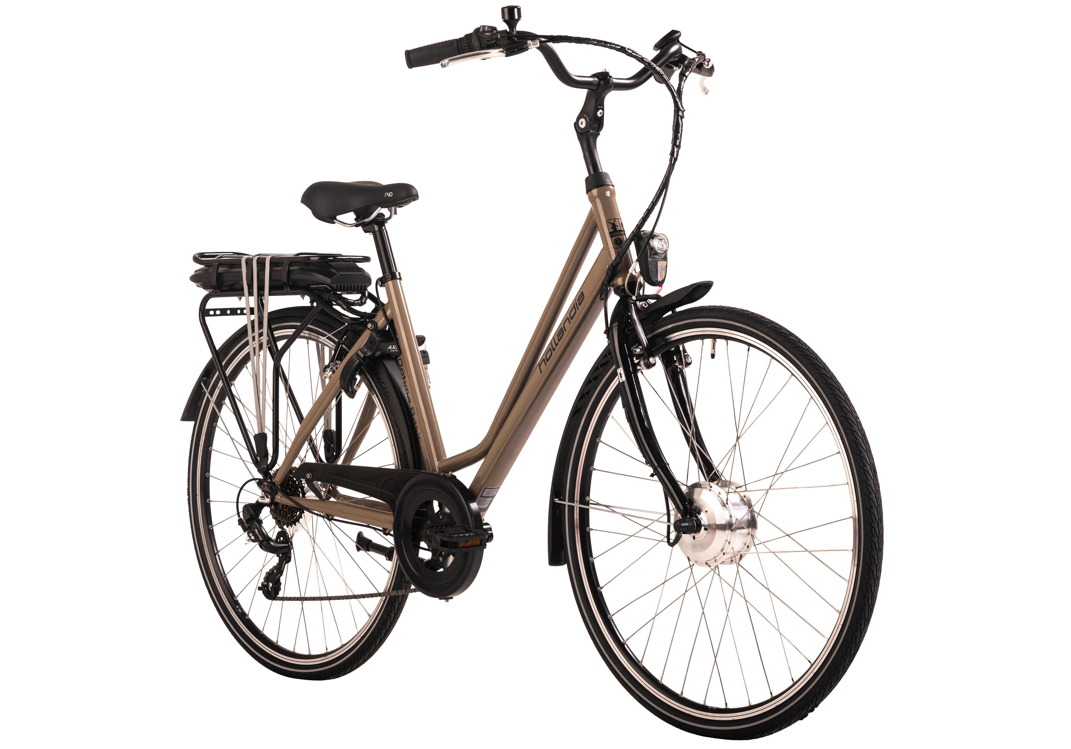 Elektrofahrrad Hollandia Optima Basic - Cappuccino, Basics, Metall (21/116/188cm)