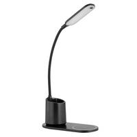 LED-SCHREIBTISCHLEUCHTE 58429B - Opal/Schwarz, Design, Kunststoff (34/8.5/45cm) - Globo