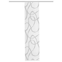 Flächenvorhang Ophelia - Grau Hochglanz/Weiß, KONVENTIONELL, Textil (60/260cm)