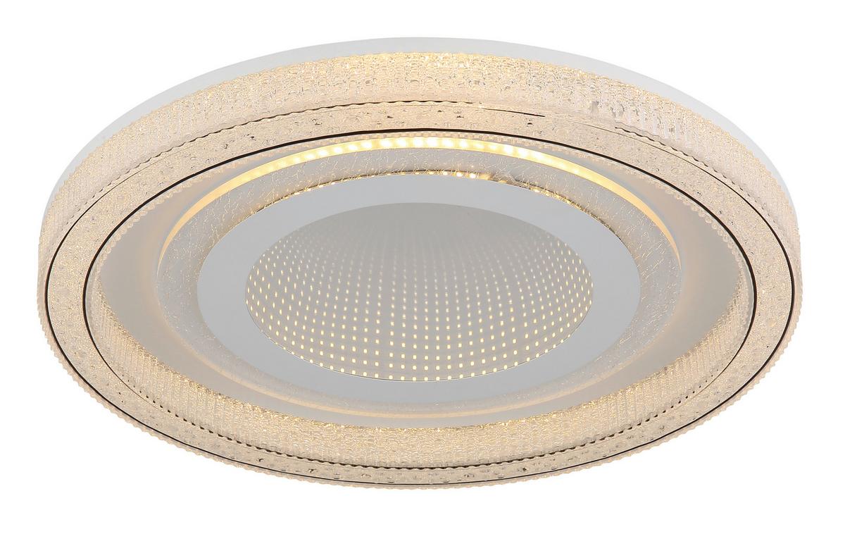 LED-DECKENLEUCHTE 48557-48W ALSUNA - Klar/Weiß, KONVENTIONELL, Kunststoff/Metall (48/7cm) - Globo