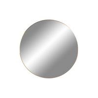Spiegel Jersey Mirror Klar, Rund, B/H/T: 40x40x0,5cm - Klar/Messingfarben, Basics, Glas/Metall (40/40/0,5cm)
