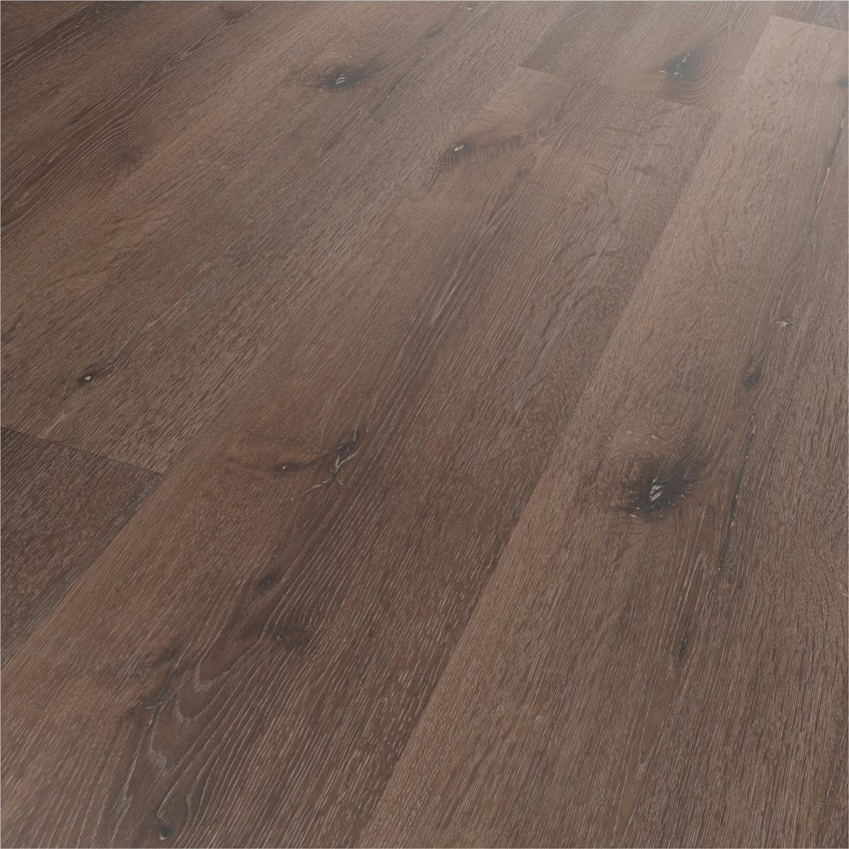 Designboden Eichefarben /mokka Lhd. Stärke 3,8mm - Eiche dunkel/Eichefarben, Basics, Kunststoff (122/22.8/0.38cm)