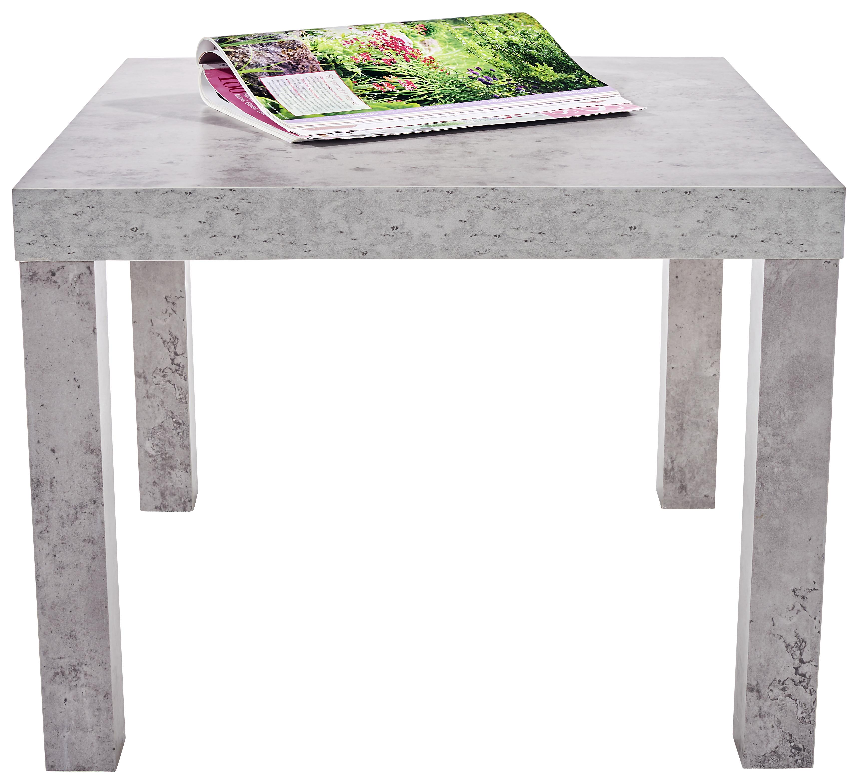 KONFERENČNÍ STOLEK NORA - šedá, Moderní, kompozitní dřevo/plast (55/42/55cm) - Based