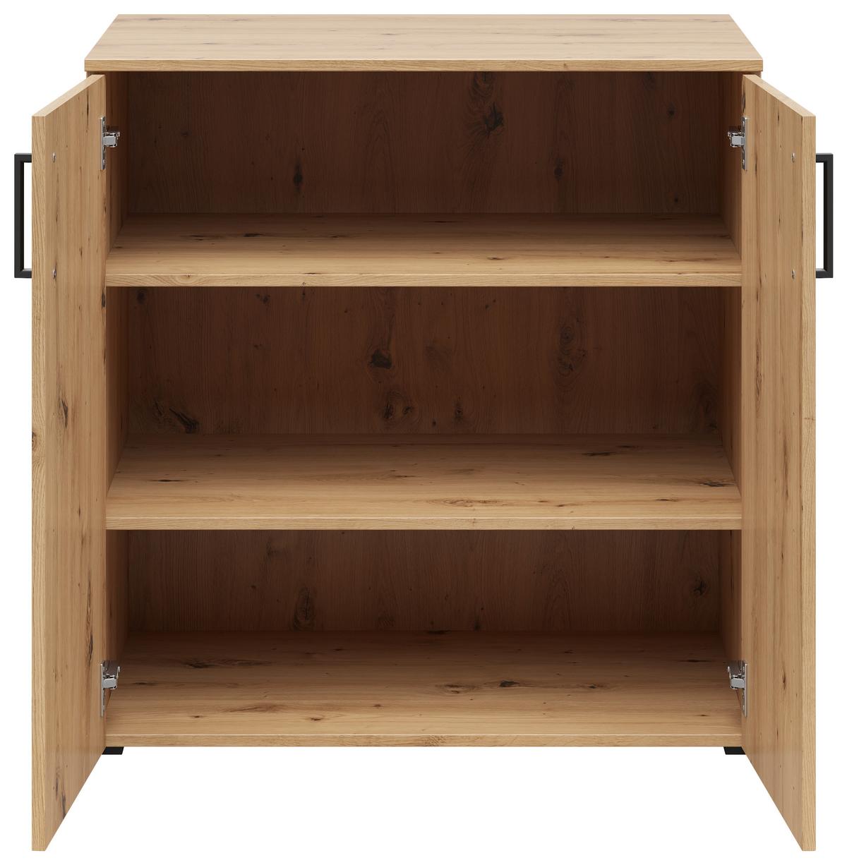 Komód Cabinet - Artisan tölgy, Modern, faalapú anyag (80/83/52cm)