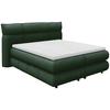 Boxspringbett Carmelo Dunkelgrün 180x200 cm - Beige/Schwarz, Trend, Textil (180/200cm)