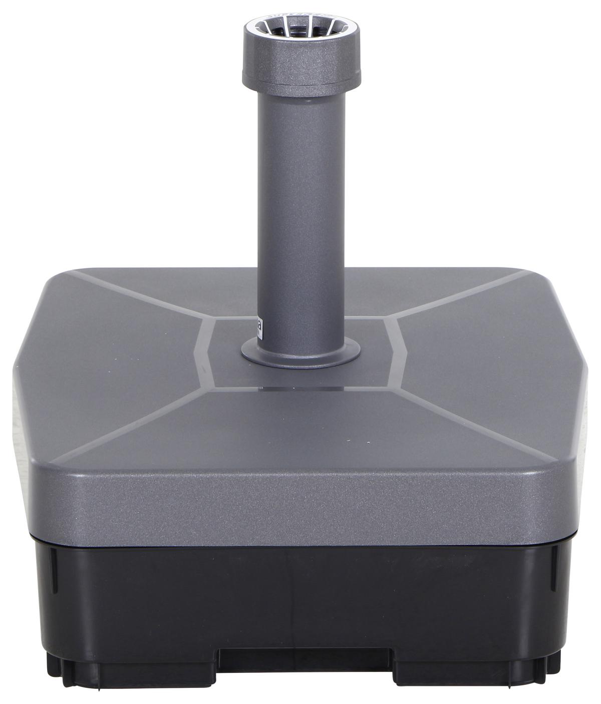 Schirmständer Kunststoff Für Bxhxt: 49x16x41 Cm - Anthrazit, KONVENTIONELL, Kunststoff (49/16/41cm) - Siena Garden