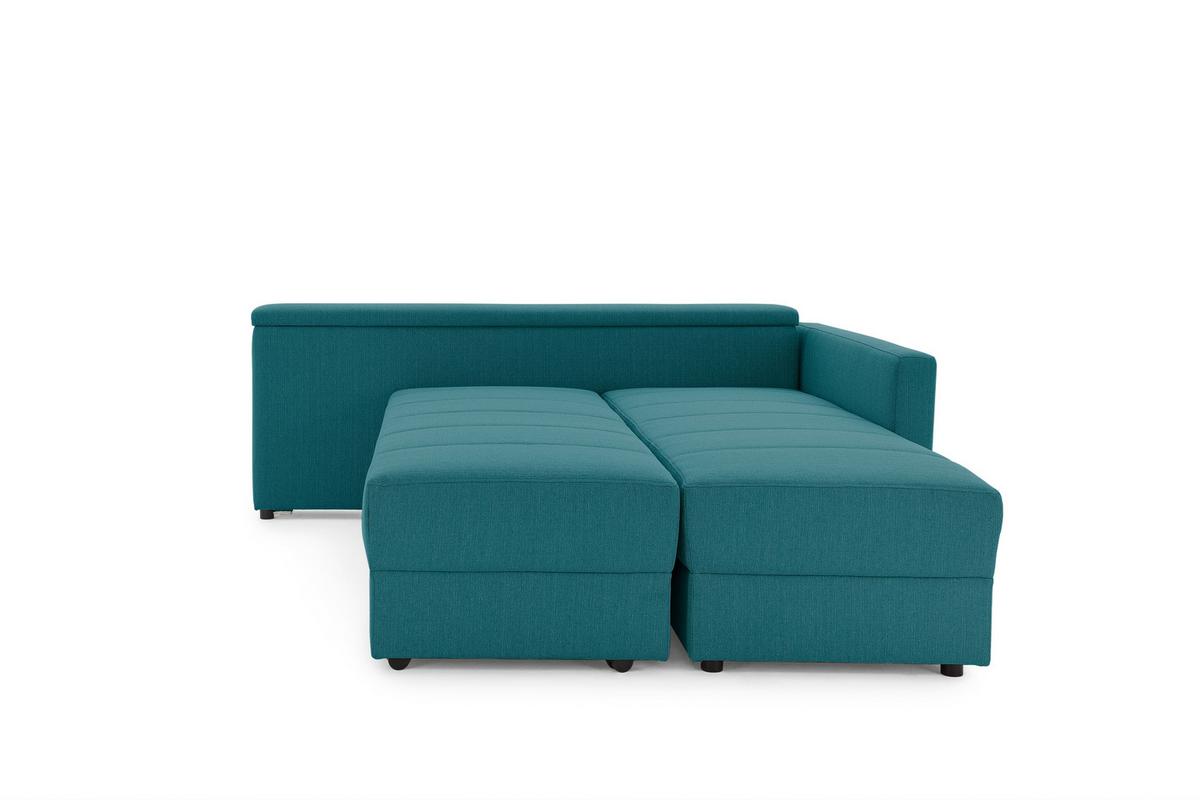 Ecksofa Looks Iii - Petrol/Schwarz, Design, Textil (229/287cm) - LOOKS by W.Joop