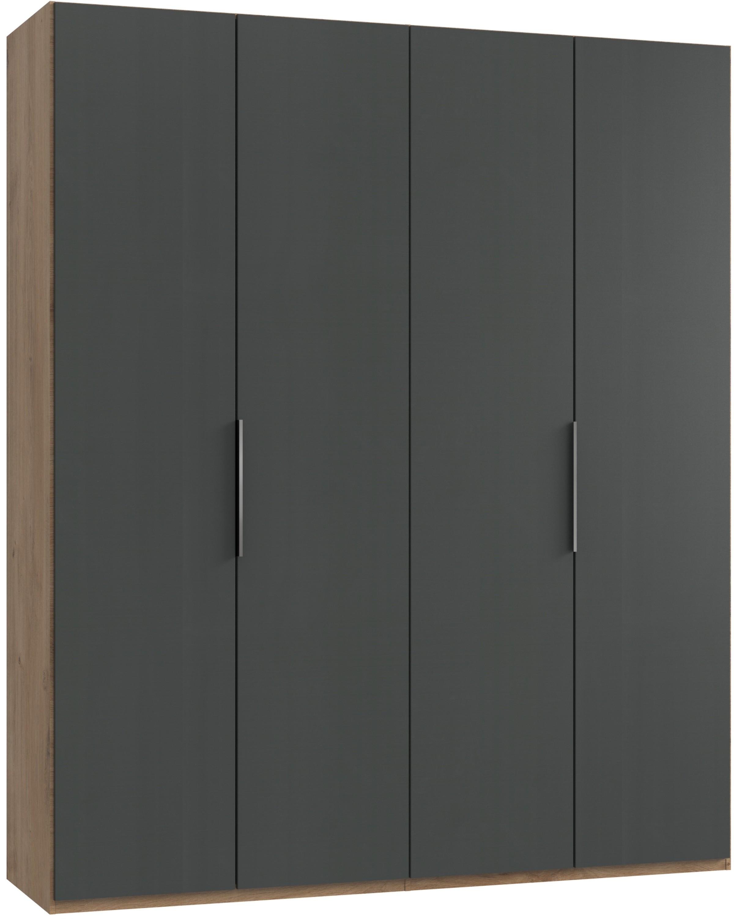 Drehtürenschrank 200cm Level36a Eiche/Graphit