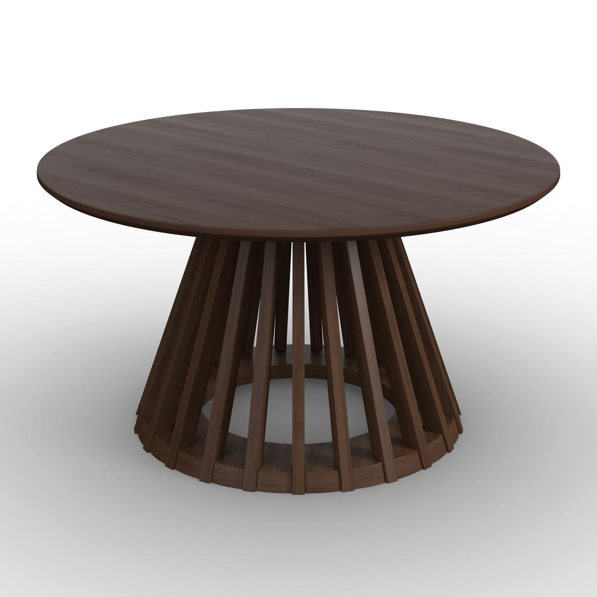 Konferenčný stolík Ennio, P: 80 cm - farba vlašského orecha, Modern, kov/drevo (80/40cm) - Bessagi Home