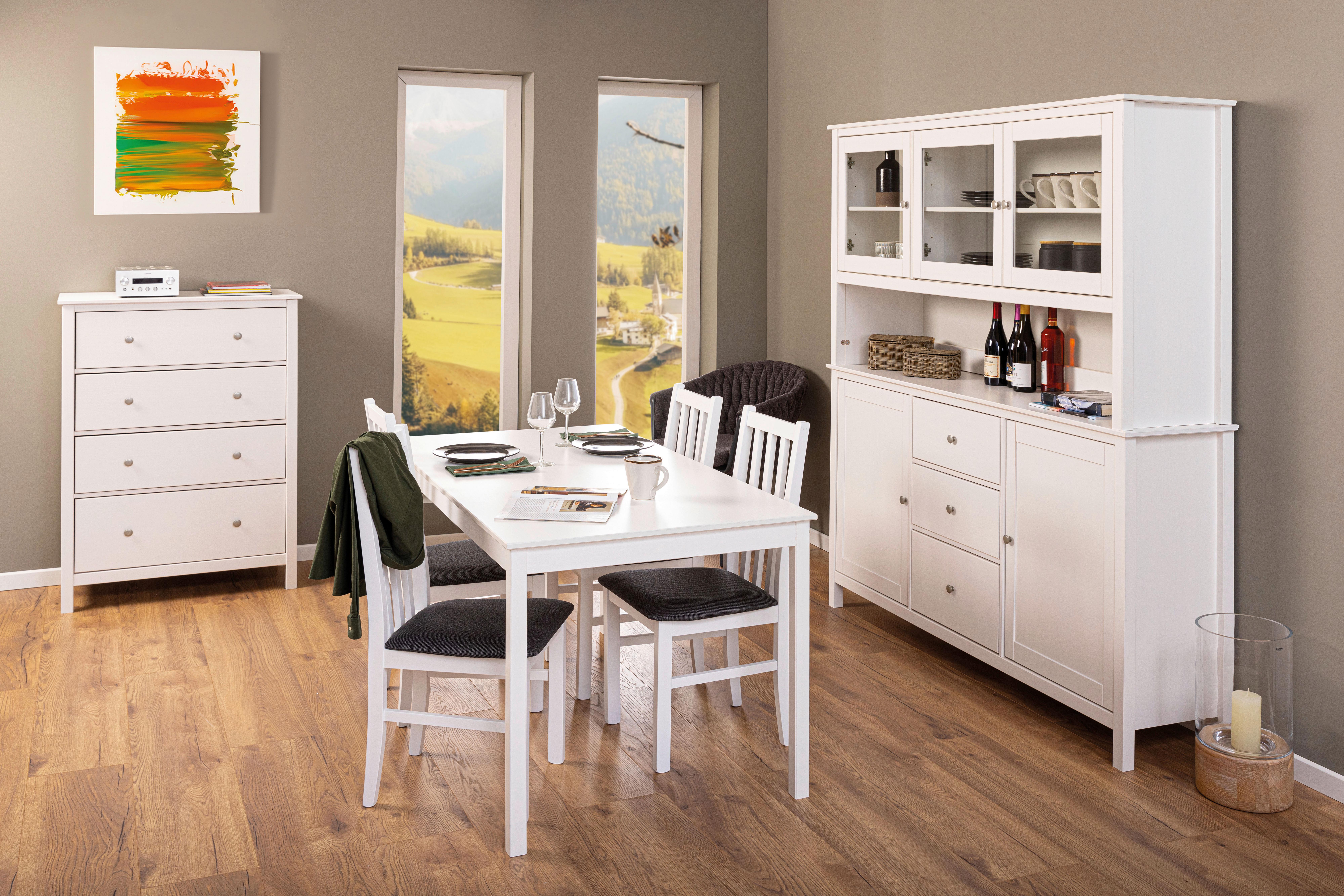 Esstisch Chilly Home 20902640 - Weiß, KONVENTIONELL, Holz (145/80/76cm) - MID.YOU