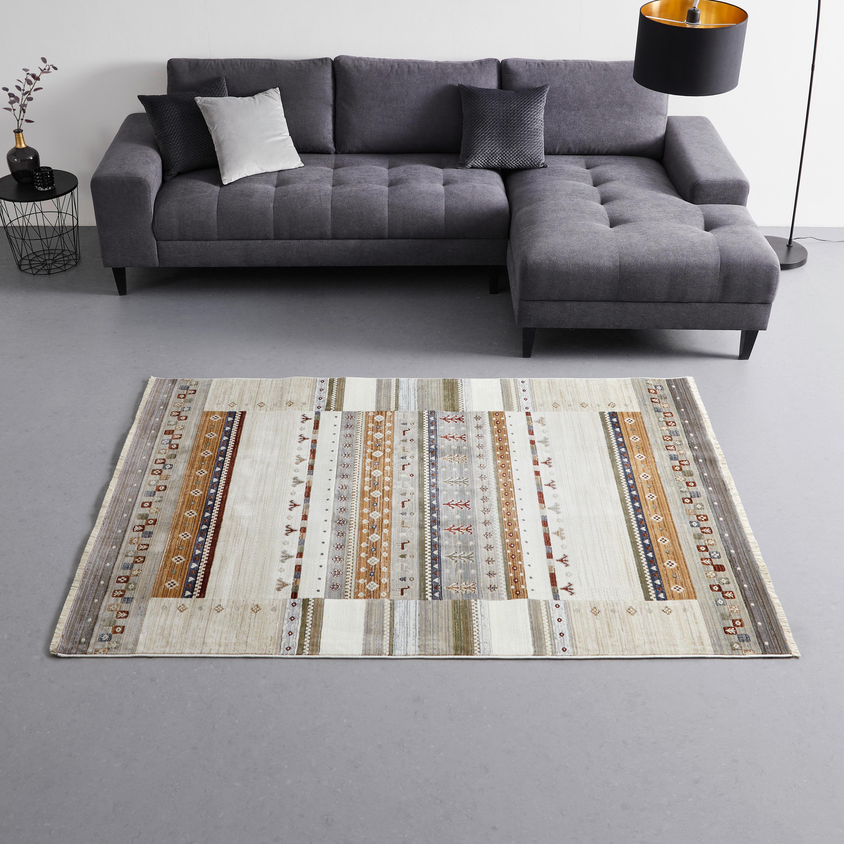 TKANÝ KOBEREC SELIN - hnědá/béžová, Moderní, textil (80/160cm) - Modern Living
