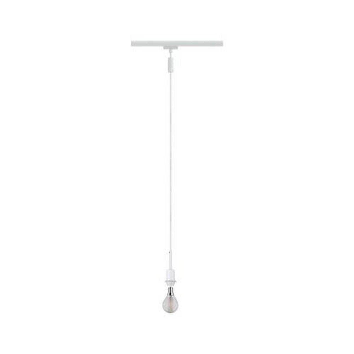 Schienensystem Urail Pendel 96971 in Weiß, dimmbar - Weiß, Basics, Kunststoff/Metall (4,4/135cm) - Paulmann