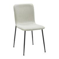 Jedálenská stolička NELE béžová - čierna/béžová, Modern, kov/drevo (43/83/56cm) - P & B