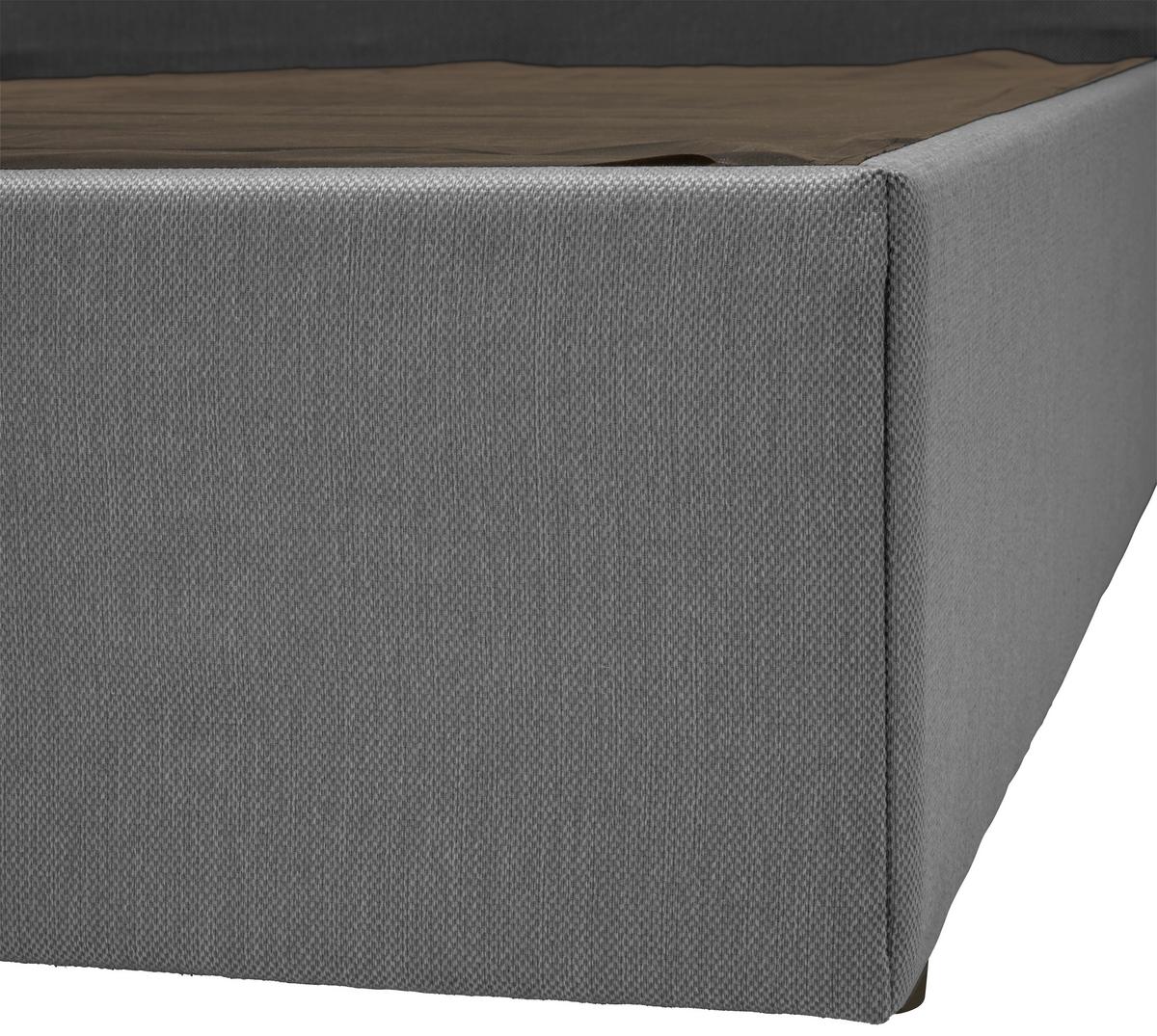 Boxbett Mit Topper 120x200 Antonio - Schwarz/Grau, KONVENTIONELL, Holz/Holzwerkstoff (120/200cm) - P & B