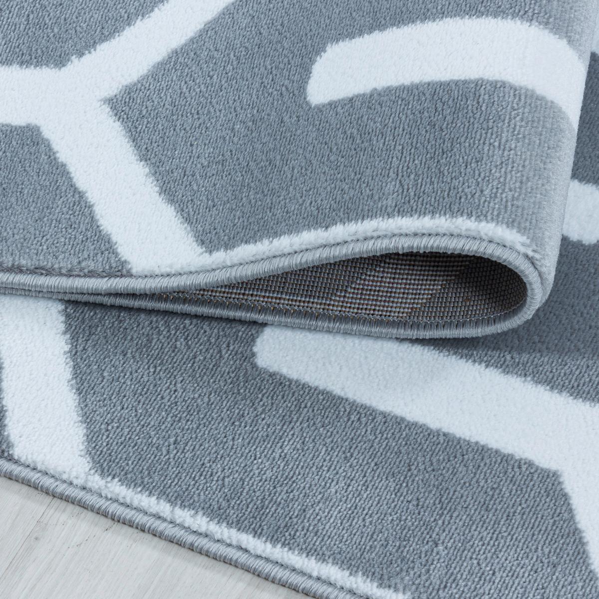 Webteppich Grau Costa 140x200 cm - Grau, Design, Textil (140/200cm)