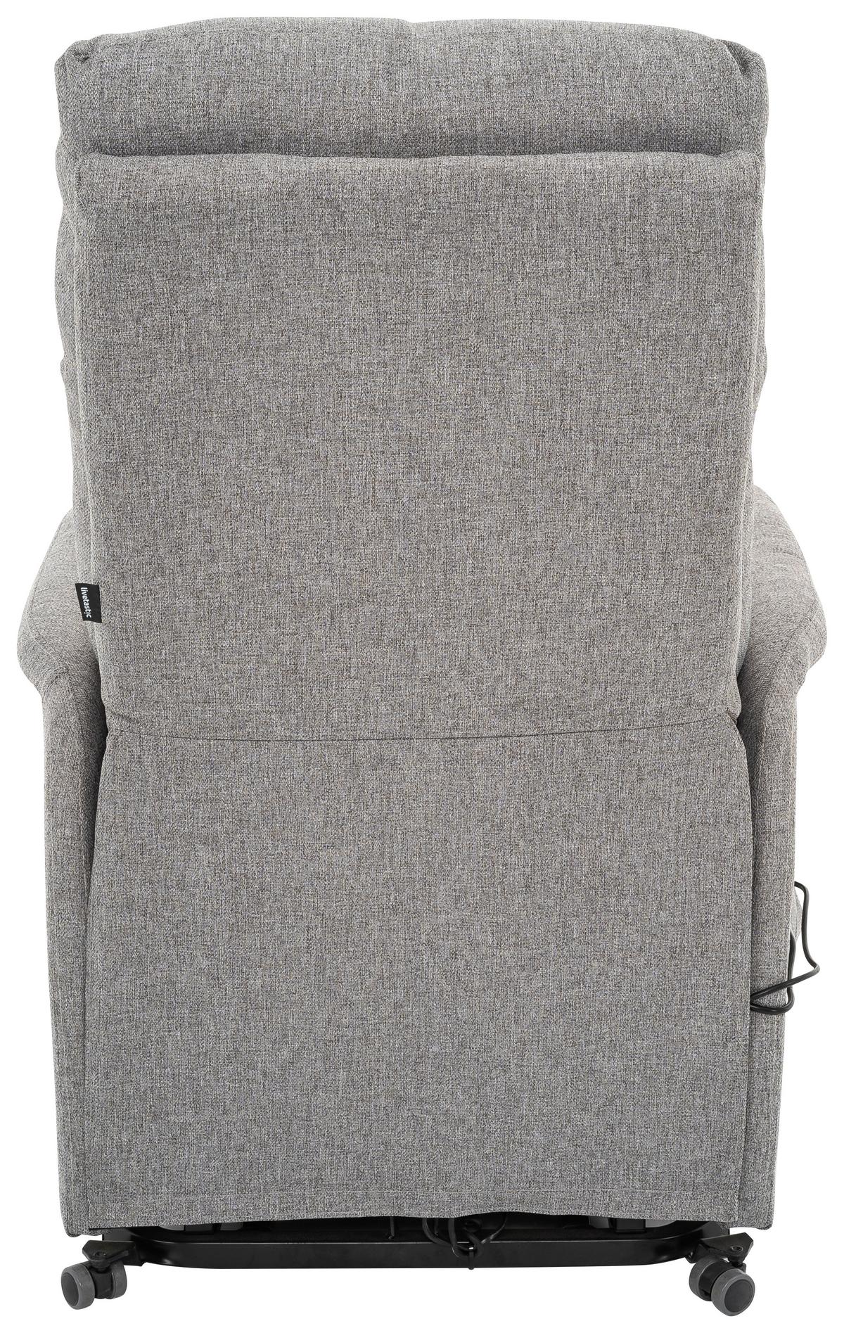 Relaxsessel Luxo - Schwarz/Grau, Design, Textil/Metall (68/100/94cm) - Livetastic