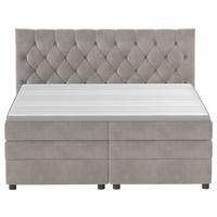 Boxspringbett Swing 2 Beige 180x200 Cm H3/h4 - Beige/Schwarz, ROMANTIK / LANDHAUS, Textil (184/121/212cm) - James Wood