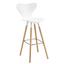 Barová Židle Frederica - bílá/barvy buku, Moderní, kov/dřevo (41/102/38cm) - Modern Living