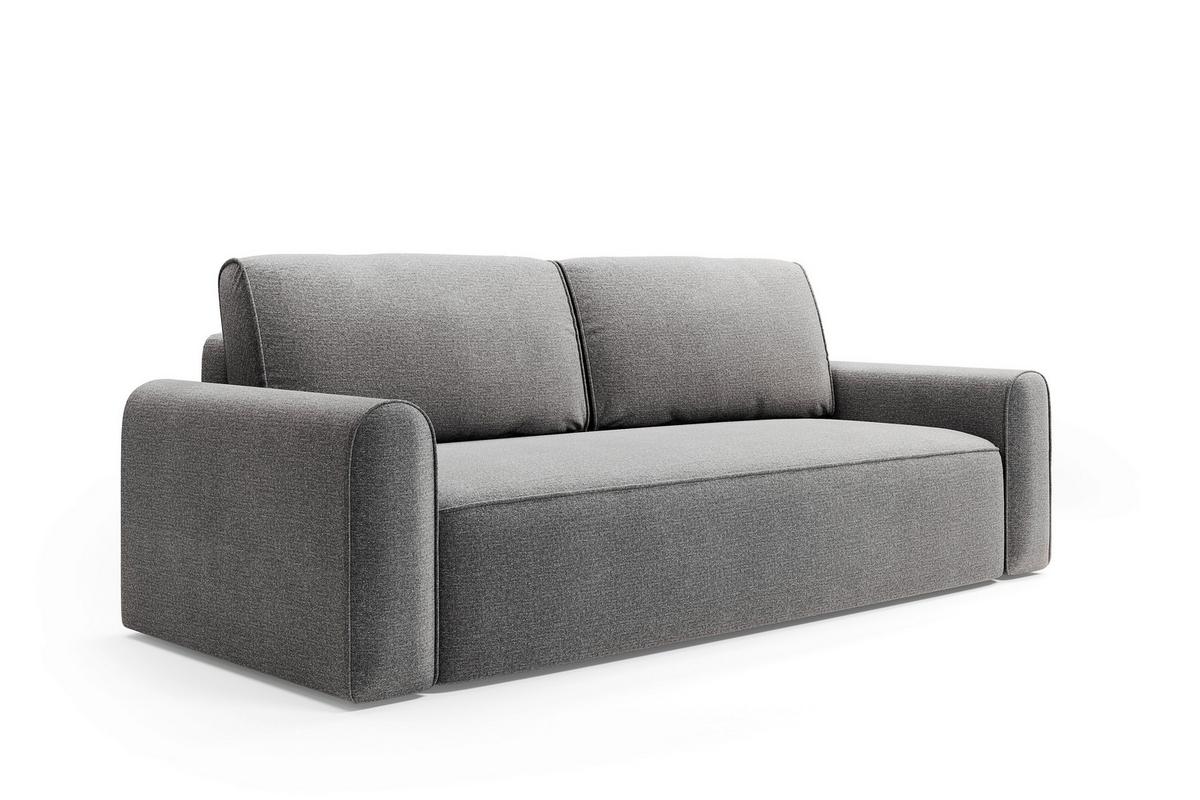 Schlafsofa Piemonte Graphitfarben B: 240cm - Schwarz/Graphitfarben, MODERN, Holz/Holzwerkstoff (240/92/103cm) - Livetastic