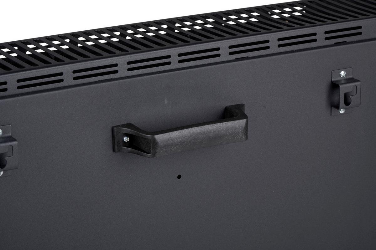 Konvektionsheizung Schwarz, 2000 W - Schwarz, Basics, Kunststoff/Metall (60/24/40,5cm)
