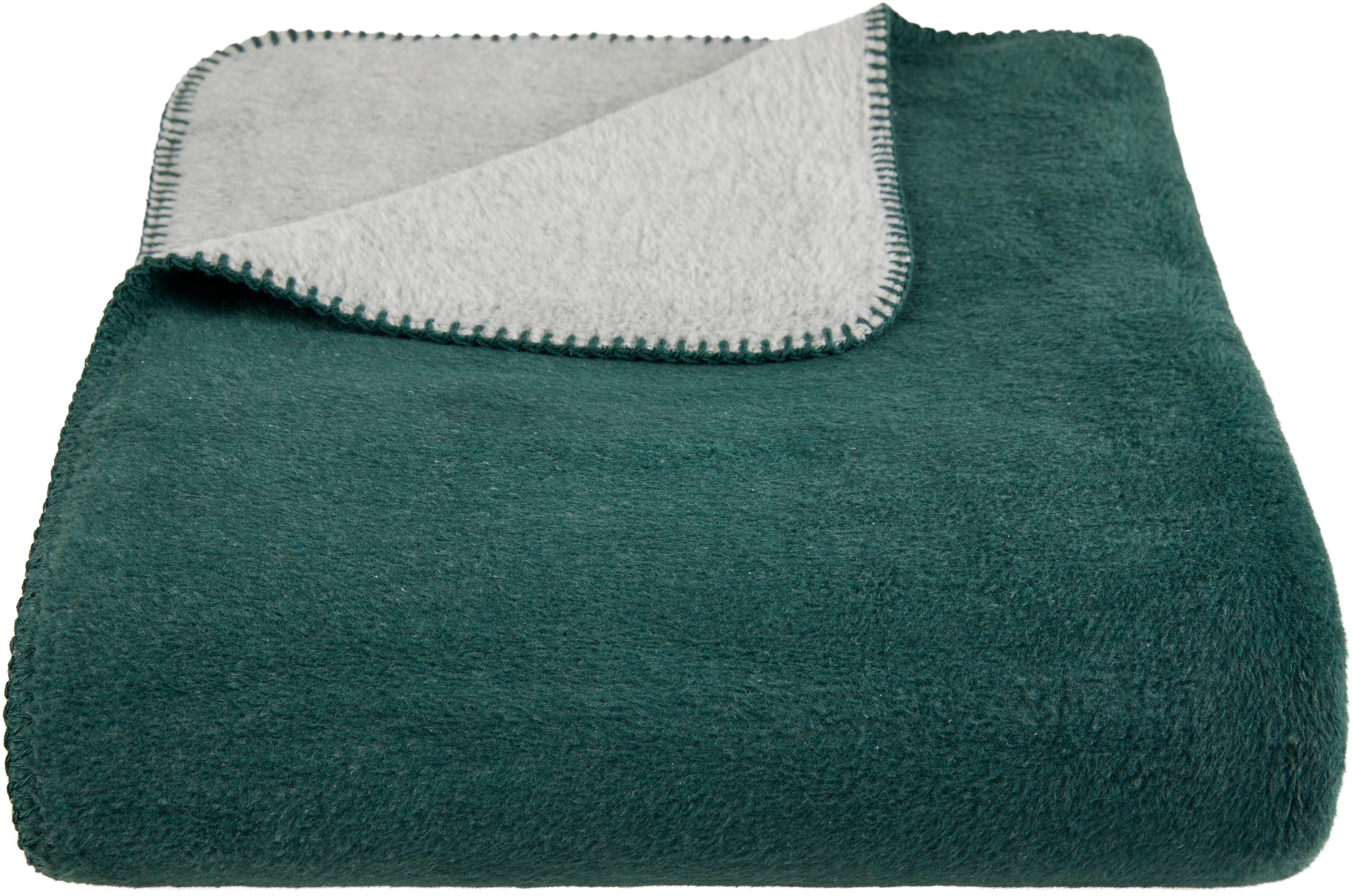 Wohndecke Lani - Grau/Grün, MODERN, Textil (150/200cm) - Luca Bessoni