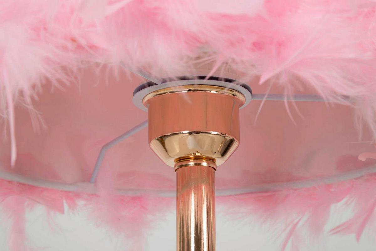 Tischleuchte Tarty Pink Pink, Weiß B: 25 cm - Pink/Weiß, Basics, Kunststoff/Metall (25/54/25cm)