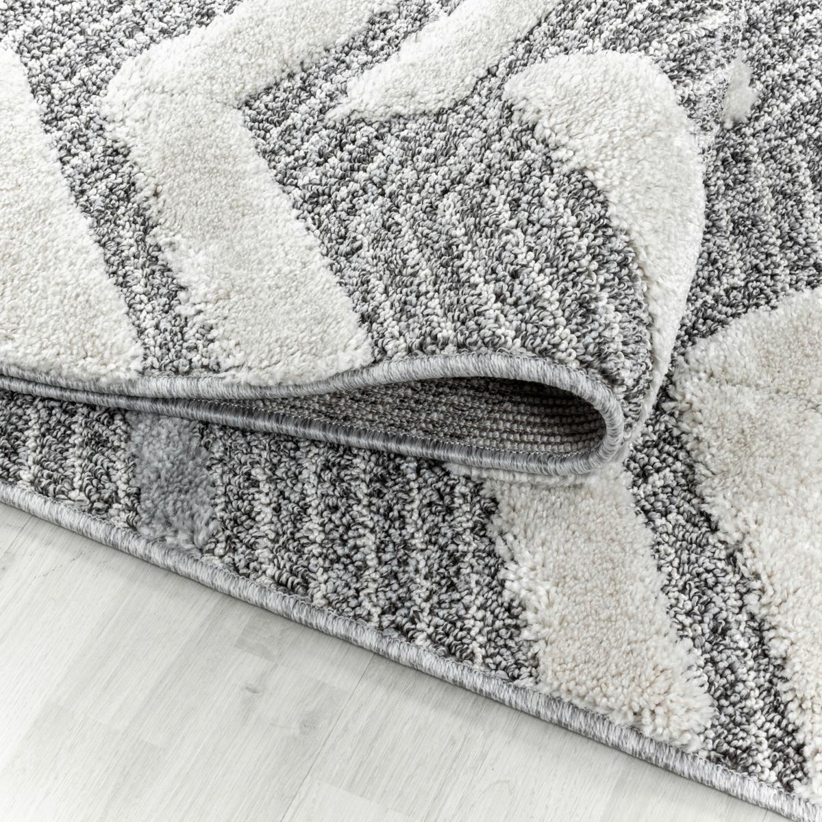 Teppich Läufer Grau Pisa 80x250 Cm - Grau, KONVENTIONELL, Textil (80/250cm)