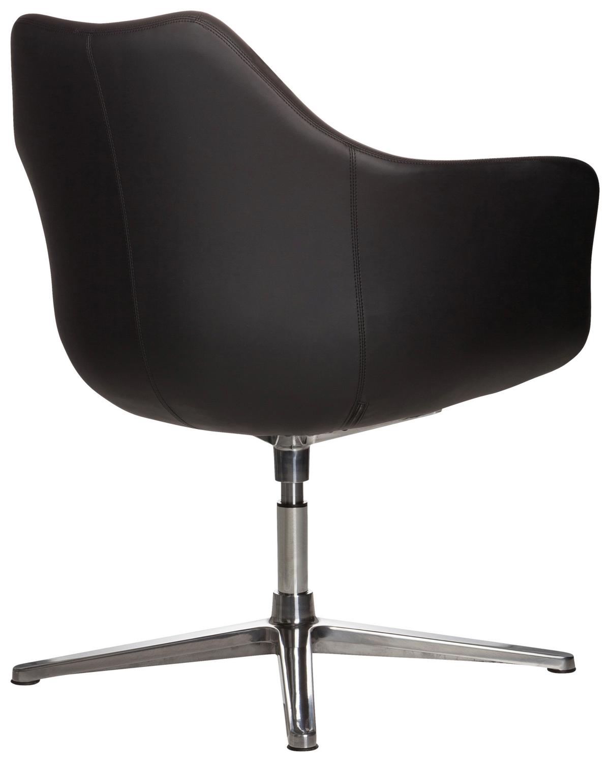 Drehstuhl Artemia Schwarz Bis 150 Kg - Silberfarben/Schwarz, Basics, Textil/Metall (67/85/63cm) - MID.YOU